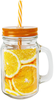 Кружка с крышкой и трубочкой Calve CL-7025H