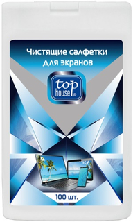 Чистящие салфетки для экранов Top House 100 шт (393309)