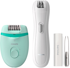 Набор: эпилятор, мини-эпилятор и пинцет с подсветкой Philips Satinelle BRP529/00