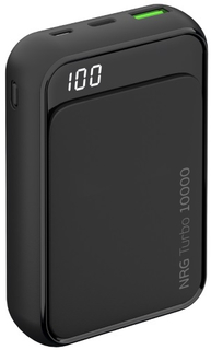 Внешний аккумулятор Deppa NRG Turbo Compact 10000 mAh QC 3.0 Black (33555)