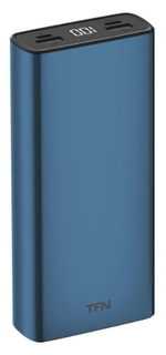Внешний аккумулятор TFN Steel LCD 20000 мАч, синий (PB-218-BL)