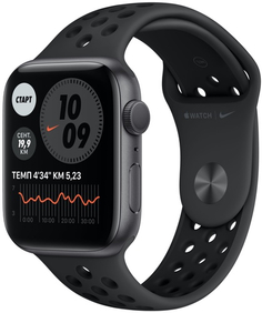 Смарт-часы Apple Watch Nike S6 44mm Space Gray Aluminum Case with Anthracite/Black Nike Sport Band (MG173RU/A)