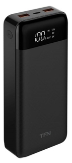 Внешний аккумулятор TFN Slim Duo LCD PD 20000 мАч, черный (PB-233-BK)