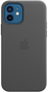 Чехол Apple Leather MagSafe для iPhone 12/12 Pro Black (MHKG3ZE/A)