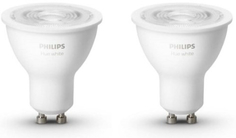 Набор умных ламп Philips Hue Single Bulb GU10, 2 шт (929001953506)