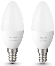 Набор умных ламп Philips Hue Single Bulb E14, 2 шт (929002039904)