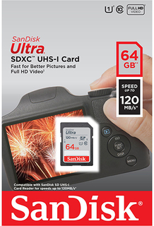 Карта памяти SanDisk Ultra 64GB (SDSDUN4-064G-GN6IN)