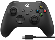 Геймпад Microsoft Xbox Black + кабель USB Type-C (1V8-00008)