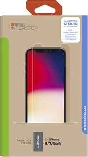 Защитное стекло InterStep глянцевое 0,3 мм для iPhone 8/7/6s/6 (IS-TG-IPHO00678-01IF00-ELBTUA3)