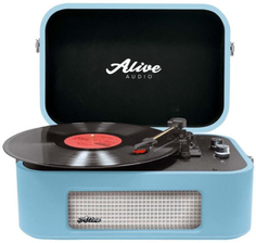 Проигрыватель виниловых дисков Alive Audio Stories Turquoise Bluetooth (STR-06-TS)