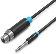 Кабель Vention аудио Jack 6.35 M/XLR F, 1,5 м (BBEBG)
