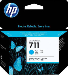 Комплект картриджей HP 711 Cyan, 3x29 мл (CZ134A)