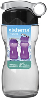 Бутылка для воды Sistema Hydrate Hourglass, 475 мл Black (580)