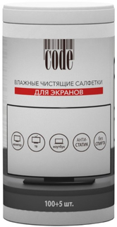 Чистящие салфетки для экранов CODE CC-203 105 шт.