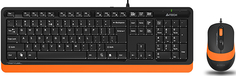 Комплект клавиатура+мышь A4Tech FStyler F1010 Black/Orange