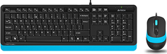 Комплект клавиатура+мышь A4Tech FStyler F1010 Black/Blue