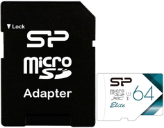 Карта памяти Silicon Power microSDXC 64GB Elite + адаптер (SP064GBSTXBU1V21SP)