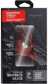 Защитное стекло с рамкой 3D InterStep iPhone 11 Pro Max/Xs Max, черная рамка (IS-TG-IPHOXSM3B-DRGB201)