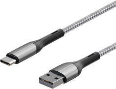 Кабель InterStep Type-C/USB2.0, 0,6 м, Silver (IS-DC-TPCUSNYSL-060B210)