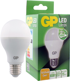 Светодиодная лампа GP LEDA60-14WE27-27K-2CRB1
