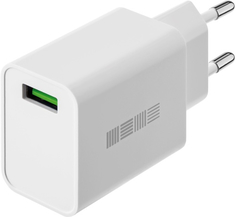 Сетевое зарядное устройство InterStep New RT: 1xUSB (18W) 2.4A QuickCharge 3.0 White (IS-TC-1USQCWH18-000B210)