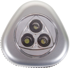 Фонарь бытовой Ultraflash LED6244 Пушлайт, серебристый