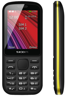 Мобильный телефон teXet TM-208 Black/Yellow
