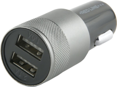 Автомобильное зарядное устройство Red Line 2 USB, 2.1А Black (УТ000010219)