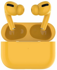 Беспроводные наушники с микрофоном Barn&Hollis TWS B&H-13 Yellow (УТ000021359)