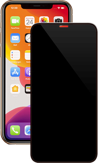 Защитное стекло с рамкой 3D Deppa Privacy для iPhone X/XS/11 Pro, черная рамка (62597)