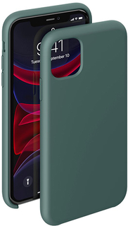 Чехол Deppa Liquid Silicone для iPhone 11 Pro Max, темно-зеленый (87480)