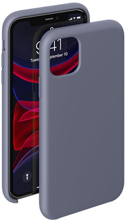 Чехол Deppa Liquid Silicone для iPhone 11 Pro Max, серо-лавандовый (87481)