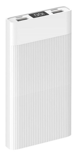 Внешний аккумулятор TFN Active LCD 10000 мАч, белый (PB-229-WH)