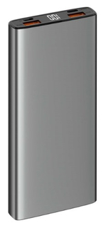 Внешний аккумулятор TFN Steel LCD PD 10000 мАч, серый (PB-228-GR)