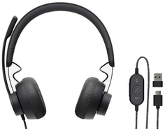Наушники с микрофоном Logitech Zone Wired UC Graphite (981-000875)