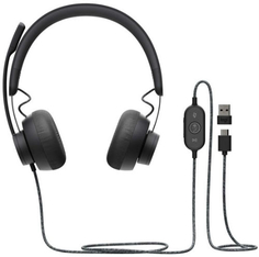 Наушники с микрофоном Logitech Zone Wired Teams Graphite (981-000870)