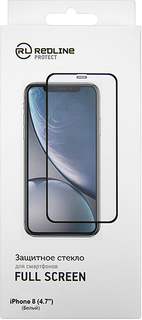 Защитное стекло Red Line для iPhone 8, белое (УТ000012639)