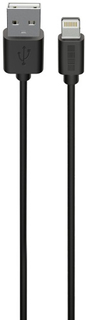 Кабель для iPod, iPhone, iPad InterStep 8Pin-USB-A USB 2.0, 1 м, черный (IS-DC-LGUSBKTUB-000B210)