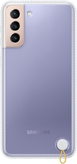 Чехол Samsung Clear Protective Cover S21+, белая рамка (EF-GG996CWEGRU)