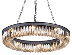 Светильник потолочный DELIGHT-COLLECTION Crystal KR0295P-8 Black