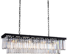 Люстра потолочная DELIGHT-COLLECTION KR0387P-10C/P Black/Clear Odeon