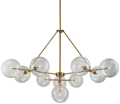 Люстра потолочная DELIGHT-COLLECTION KG0965P-10B Brass Globe Mobile