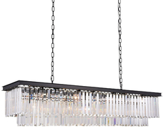 Люстра потолочная DELIGHT-COLLECTION KR0387P-12C/P Black/Clear Odeon