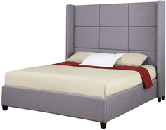 Кровать с мягким изголовьем ML 2015 GB Grey 200*200 Jillian