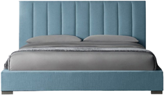 Кровать с мягким изголовьем IDEALBEDS Modena Strip Blue
