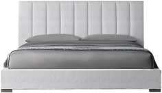Кровать с мягким изголовьем IDEALBEDS Modena Strip White