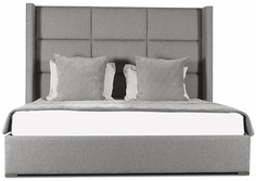 Кровать с мягким изголовьем IDEALBEDS BERKCW140 Berkley Winged Cube Wood Collection