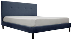 Кровать с мягким изголовьем ML 3017 Blue 140*200 Kyle