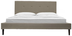 Кровать с мягким изголовьем ML 3017 Beige 160*200 Kyle