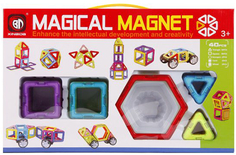 Конструктор магнитный Наша Игрушка 3D (702)